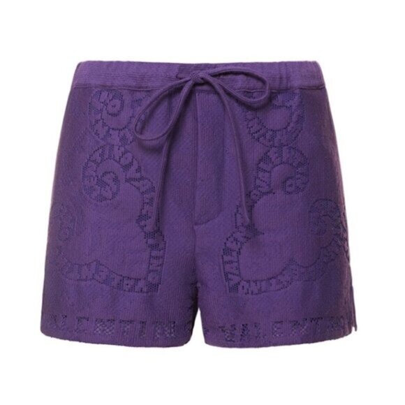 Valentino Garavani Pointelle Lace Shorts - Size 42 - Picture 2 of 11